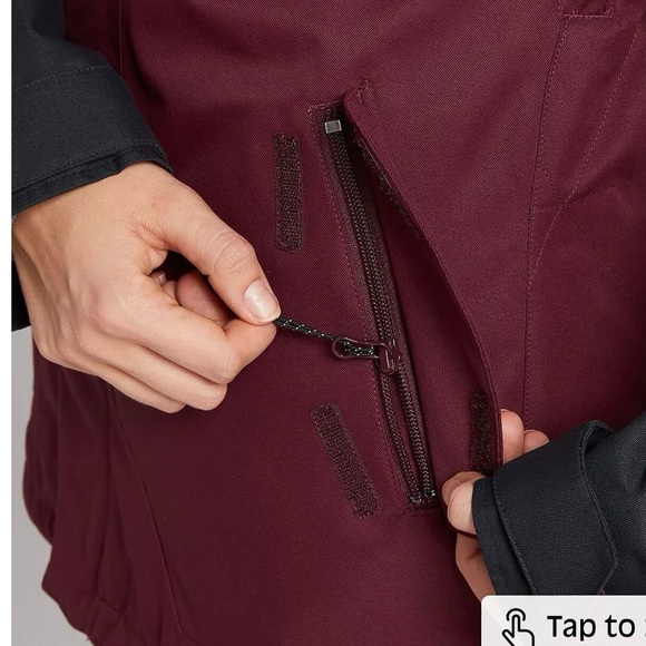 Volcom Women's Fawn Insulated Jacket, Size M, Scarlet - Picture 5 of 10